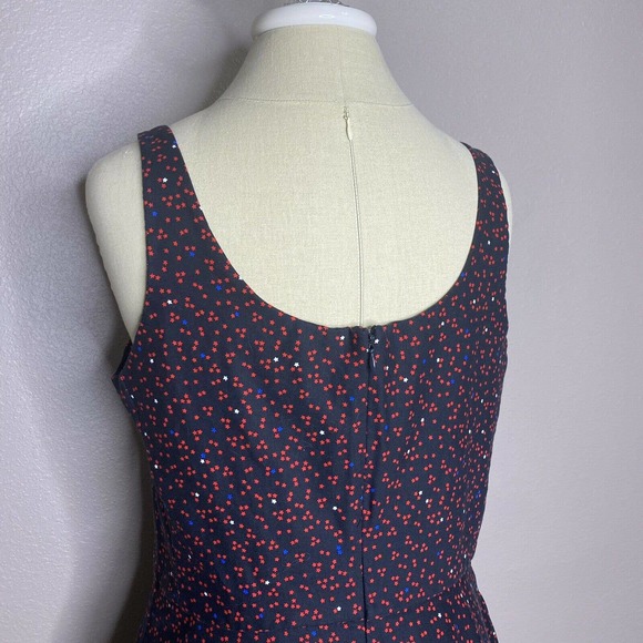 GAP Black Star Print Cotton Sleeveless ALine Dress - Picture 7 of 12
